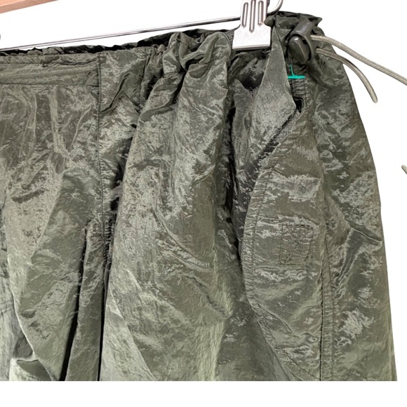 Urban Outfitters Iets Frans Baggy Tech Pants Green Streetwear Utility Size Small - Picture 4 of 16